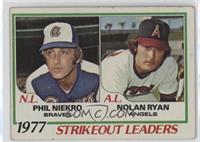 League Leaders - Phil Niekro, Nolan Ryan