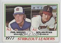 League Leaders - Phil Niekro, Nolan Ryan