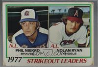 League Leaders - Phil Niekro, Nolan Ryan [Poor to Fair]