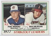 League Leaders - Phil Niekro, Nolan Ryan [Good to VG‑EX]