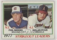 League Leaders - Phil Niekro, Nolan Ryan [Good to VG‑EX]