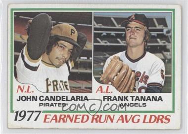 1978 Topps - [Base] #207 - League Leaders - John Candelaria, Frank Tanana [Good to VG‑EX]