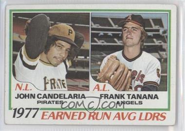 1978 Topps - [Base] #207 - League Leaders - John Candelaria, Frank Tanana [Good to VG‑EX]