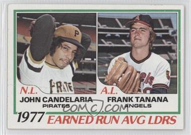1978 Topps - [Base] #207 - League Leaders - John Candelaria, Frank Tanana [Good to VG‑EX]