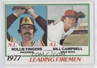 League Leaders - Rollie Fingers, Bill Campbell