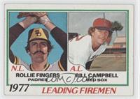 League Leaders - Rollie Fingers, Bill Campbell [Noted]