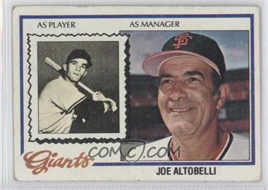 1978 Topps - [Base] #256 - Joe Altobelli [Good to VG‑EX]