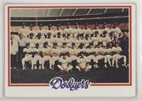 Team Checklist - Los Angeles Dodgers Team [Poor to Fair]