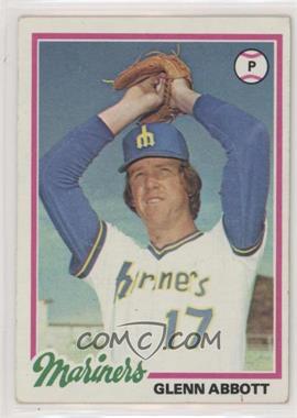 1978 Topps - [Base] #31 - Glenn Abbott