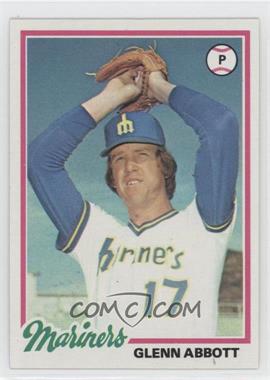 1978 Topps - [Base] #31 - Glenn Abbott