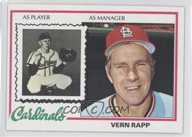 1978 Topps - [Base] #324 - Vern Rapp