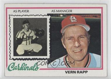 1978 Topps - [Base] #324 - Vern Rapp [Good to VG‑EX]