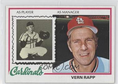 1978 Topps - [Base] #324 - Vern Rapp