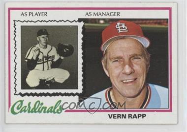 1978 Topps - [Base] #324 - Vern Rapp