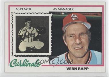 1978 Topps - [Base] #324 - Vern Rapp