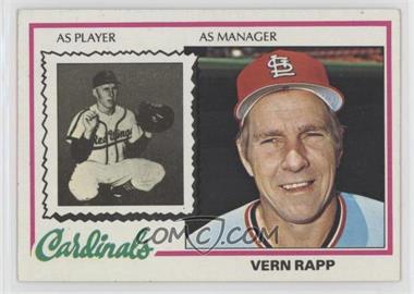 1978 Topps - [Base] #324 - Vern Rapp