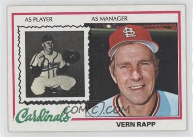 1978 Topps - [Base] #324 - Vern Rapp