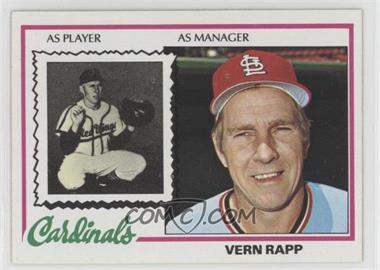 1978 Topps - [Base] #324 - Vern Rapp