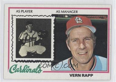 1978 Topps - [Base] #324 - Vern Rapp