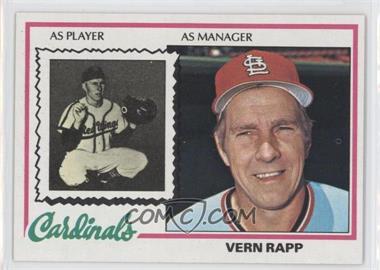 1978 Topps - [Base] #324 - Vern Rapp