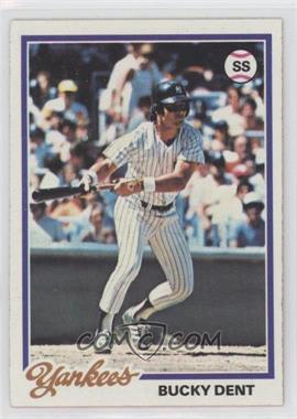 1978 Topps - [Base] #335 - Bucky Dent