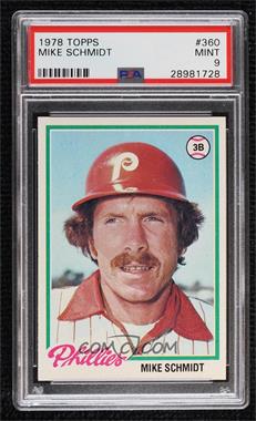 1978 Topps - [Base] #360 - Mike Schmidt [PSA 9 MINT]