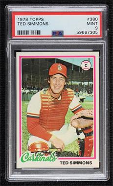 1978 Topps - [Base] #380 - Ted Simmons [PSA 9 MINT]