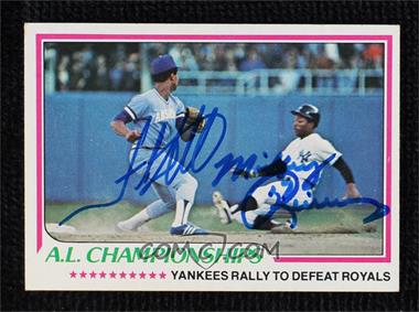 1978 Topps - [Base] #411 - A.L. Championships - Yankees Rally to Defeat Royals [JSA Certified COA Sticker]