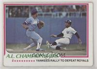 A.L. Championships - Yankees Rally to Defeat Royals [Poor to Fair]