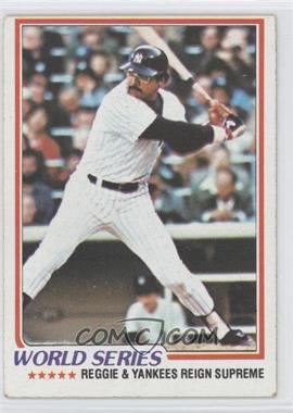 1978 Topps - [Base] #413 - World Series - Reggie Jackson [Good to VG‑EX]