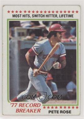 1978 Topps - [Base] #5 - Record Breaker - Pete Rose [Good to VG‑EX]