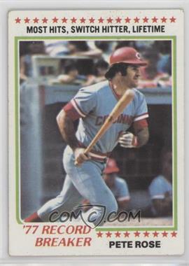 1978 Topps - [Base] #5 - Record Breaker - Pete Rose [Good to VG‑EX]