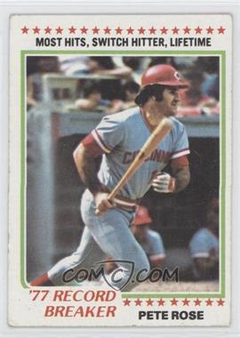 1978 Topps - [Base] #5 - Record Breaker - Pete Rose [Good to VG‑EX]