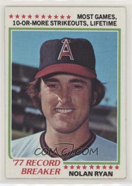 1978 Topps - [Base] #6 - Record Breaker - Nolan Ryan