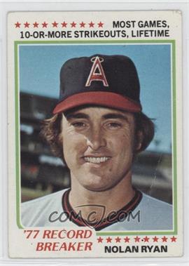 1978 Topps - [Base] #6 - Record Breaker - Nolan Ryan