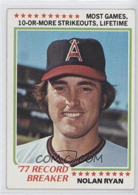 1978 Topps - [Base] #6 - Record Breaker - Nolan Ryan