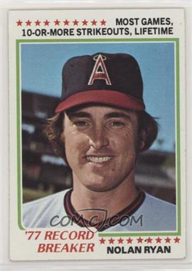 1978 Topps - [Base] #6 - Record Breaker - Nolan Ryan