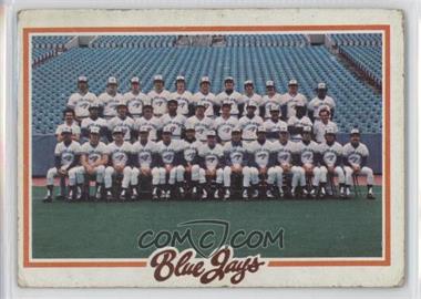 1978 Topps - [Base] #626 - Team Checklist - Toronto Blue Jays Team [Poor to Fair]