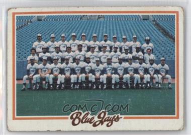 1978 Topps - [Base] #626 - Team Checklist - Toronto Blue Jays Team [Poor to Fair]