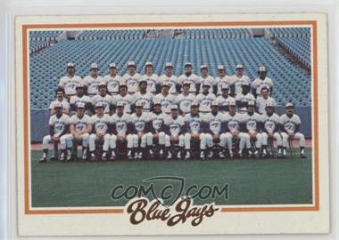 1978 Topps - [Base] #626 - Team Checklist - Toronto Blue Jays Team [Poor to Fair]