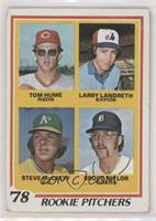 Rookie Pitchers - Tom Hume, Larry Landreth, Steve McCatty, Bruce Taylor [Good&n…