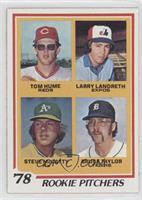 Rookie Pitchers - Tom Hume, Larry Landreth, Steve McCatty, Bruce Taylor