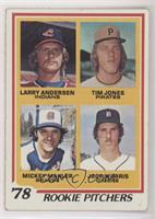 Rookie Pitchers - Larry Andersen, Tim Jones, Mickey Mahler, Jack Morris [Good&n…