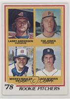 Rookie Pitchers - Larry Andersen, Tim Jones, Mickey Mahler, Jack Morris