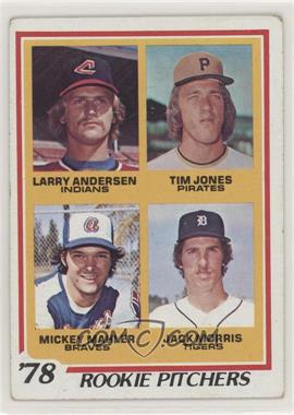 1978 Topps - [Base] #703 - Rookie Pitchers - Larry Andersen, Tim Jones, Mickey Mahler, Jack Morris [Good to VG‑EX]