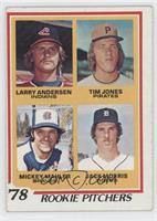 Rookie Pitchers - Larry Andersen, Tim Jones, Mickey Mahler, Jack Morris