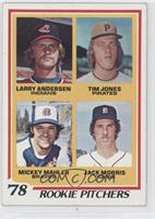 Rookie Pitchers - Larry Andersen, Tim Jones, Mickey Mahler, Jack Morris