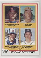 Rookie Pitchers - Larry Andersen, Tim Jones, Mickey Mahler, Jack Morris
