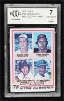 Rookie 2nd Basemen - Garth Iorg, Dave Oliver, Sam Perlozzo, Lou Whitaker [BCCG&…