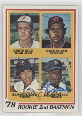 1978 Topps - [Base] #704 - Rookie 2nd Basemen - Garth Iorg, Dave Oliver, Sam Perlozzo, Lou Whitaker [BAS Beckett Auth Sticker]